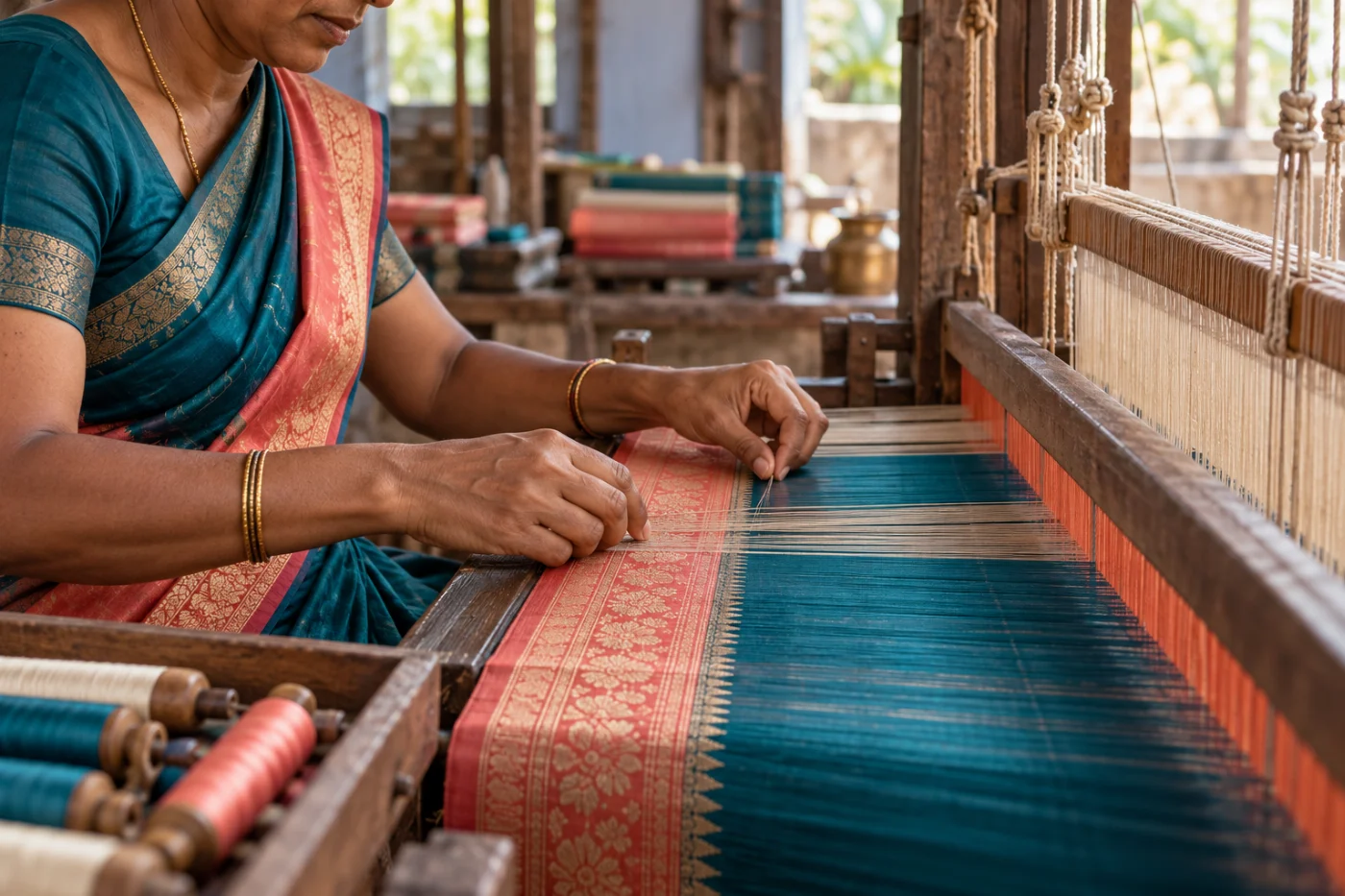Illustrative the craft of silk